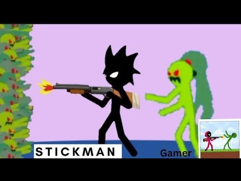 Stickman vs zombie gameplay shooter apocalypse walkthrough Android