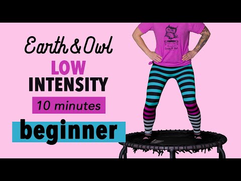 Low Impact Rebounder Workout for Seniors & Beginners | 10 Minute Feet-On-The-Mat Routine thumbnail