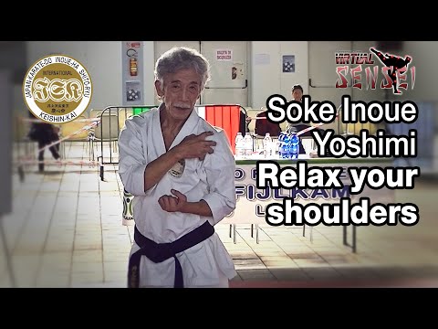 Soke Inoue Yoshimi - Relax your shoulders and open your mouth - Seminar Italy 2013