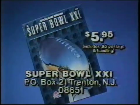 Super Bowl XXI 1987 Broadcast with Commercials