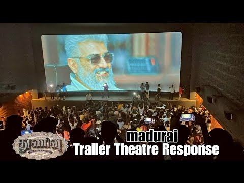 Thunivu Trailer Theater Response 🔥  Fans Celebration 😎 Thala ajith kumaar 