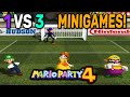 All 1 VS 3 Minigames TEAM Mario Party 4
