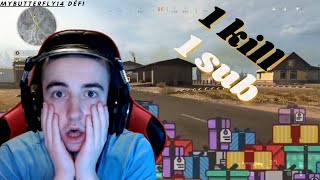 Warzone solo vs Squads ( Défi 1 kill = 1 sub )