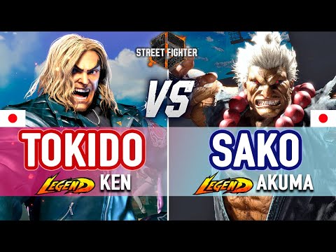 SF6 🔥 Tokido (Ken) vs Sako (Akuma) 🔥 SF6 High Level Gameplay