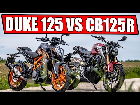 KTM DUKE 125 2021 VS HONDA CB125R 2021 + GPS MEASUREMENT