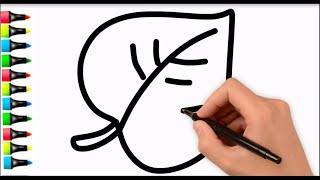 How to draw a shaded leaf( foliage) كيفية رسم ورقة شجر مظللة 