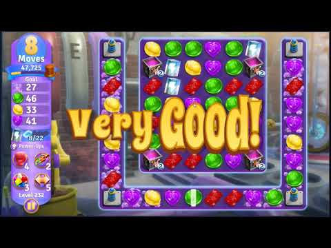 Wonka's World of Candy Level 232 - NO BOOSTERS + FULL STORY 🍫 | SKILLGAMING ✔️