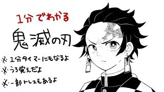 【手描き】１分でわかる鬼滅の刃