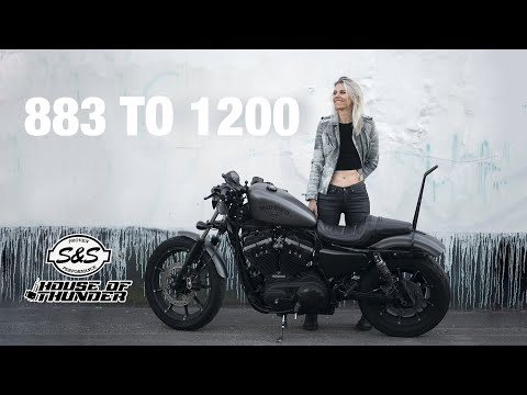 MY SPORTSTER 883 TO 1200 UPGRADE / S&S HOOLIGAN KIT / NEW ENGINE SOUND / HARLEY DAVIDSON