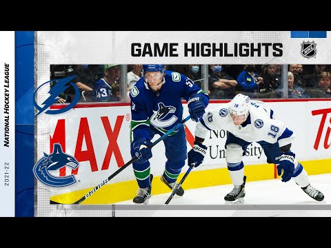 Lightning @ Canucks 3/13 l NHL Highlights 2022