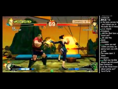 Shiro(Abel) vs Tuna(Juri) / USF4 Arcade Match