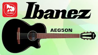 Video thumbnail for Классическая гитара Ibanez AEG50N. Так похожа на модель с металлическими струнами, но всё же нейлон by PopMusicRu