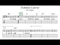AUTUMN LEAVES ERIC CLAPTON CHORDS LYRICS GUITAR PIANO BASS KEYBOARD PLAY ALONG