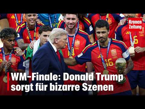 Trump sorgt nach WM-Finale für bizarre Szenen | krone.tv NEWS