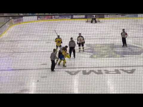 Ross Kennedy vs Zaine Mckenzie NIHL fight 16-4-22