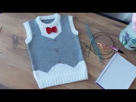 Papyonlu Süveter 3-4 Yaşa Uygun Erkek Çocuk Süveteri