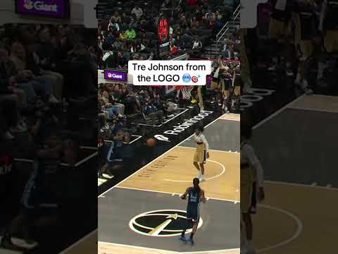 Tre Johnson hit that from the LOGO π₯Άπ― #highlights #nba #rookie #shorts