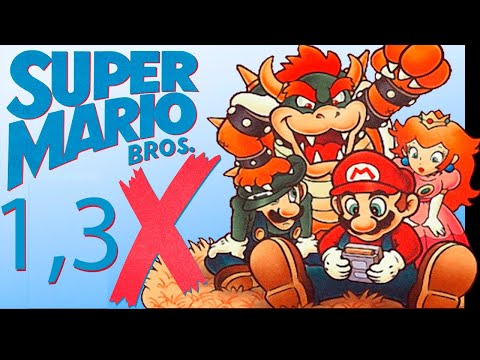A Jornada Perfeita: Super Mario Bros 1x e 3x com todos os Segredos!