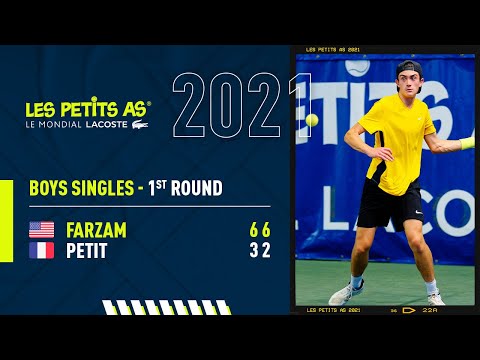 Les Petits As 2021 | Boys 1st Round | Matisse Farzam vs. Lenny Petit
