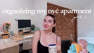 rearranging my furniture & making my nyc apartment *actually* functional (i finished my office)