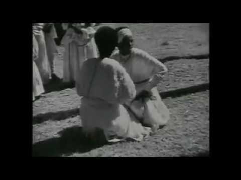 1934, Historical video, one of Ethiopian dances, 'eskesta' video by Walter Mittelholzer