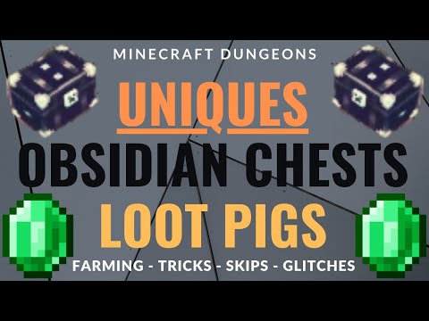 Minecraft Dungeons: Best UNIQUE & OBSIDIAN CHEST Farming & Skips! (Console & PC!)