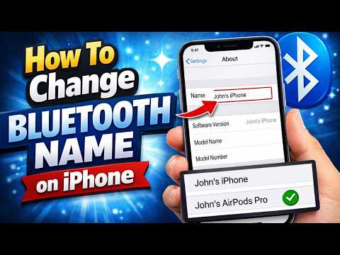 iOS 26 : How to Change Bluetooth Name on iPhone 2026