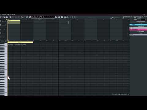 Inputting a melody on FamiStudio