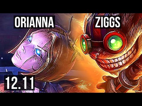 ORIANNA vs ZIGGS (MID) | 2.1M mastery, 1400+ games, 8/2/12, Godlike | EUW Diamond | 12.11
