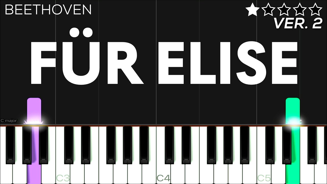 Für Elise - Beethoven | EASY Piano Tutorial