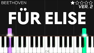 Download lagu Für Elise Beethoven EASY Piano Tutorial... mp3