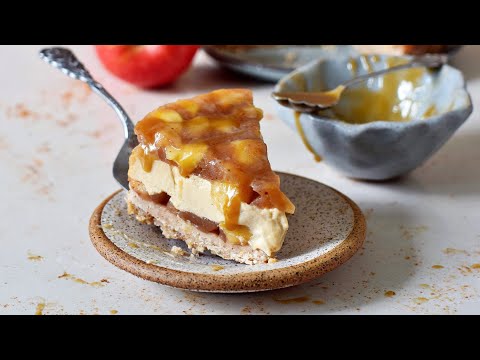 Caramel Apple CHEESECAKE (Vegan, Gluten-Free)