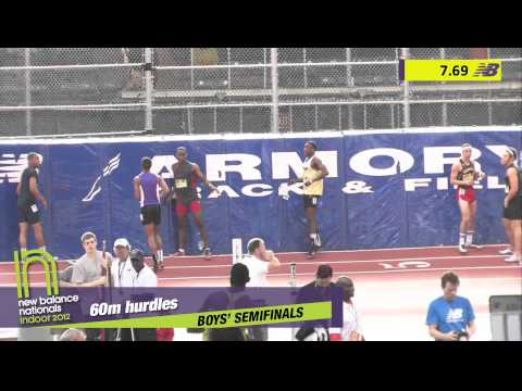 Boys 60m Hurdles Semi Heat 1 - New Balance Indoor Nationals 2012