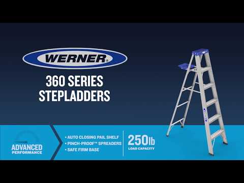 Werner Ladder - 360 Series Aluminum Step Ladders