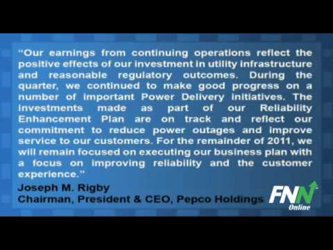 Pepco Holdings Reports Q1 Results, Beats EPS By $0.07, Reaffirms Guidance