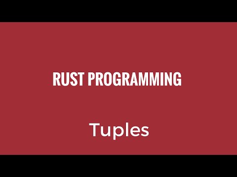 Rust Programming Tutorial Tuples Rust 20