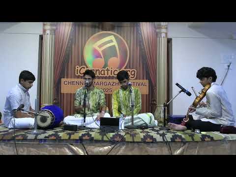 Surya and Sathya Vocal, Sudarshan Prasanna Violin, Satvik Subbaraman Mridangam