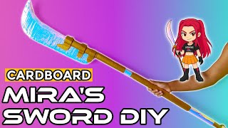 How to Make Mira's Sword (Kpop Demon Hunters Weapons) | DIY Cardboard Tutorial