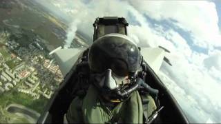 Eurofighter display at Paris Airshow 2011 - Major Raffaele Beltrame - Cockpit footage