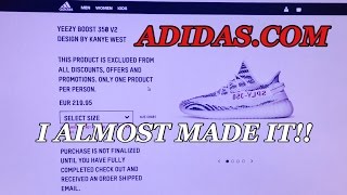 How To Get Yeezys Online ADIDASCOM!I ALMOST BOUGHT