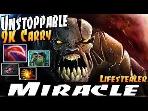 Miracle- [Lifestealer] Unstoppable 9K Carry - Dota 2