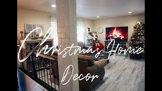 CHRISTMAS HOME  TOUR  2020 | RUSTIC | ON A BUDGET | TRADITIONAL  COLOR SCHEME