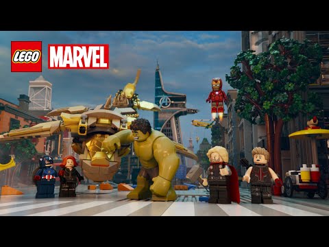 Hulk's Best Friend: Loki’s Chaos at Avengers Tower! | LEGO Marvel Avengers
