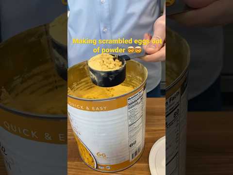 How to make powdered eggs