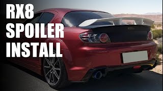 Mazda Rx8 Spoiler Wing Install