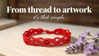 No Experience Needed! DIY Red Braided Bracelet Tutorial❤️