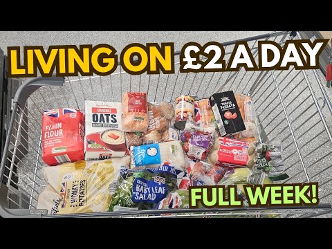 Limited budget food challenge... £2 a day... healthy batch cooked meals! Save time and money!