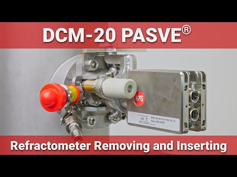 KxS Technologies DCM-20 PASVE®  refractometer removing and insertion