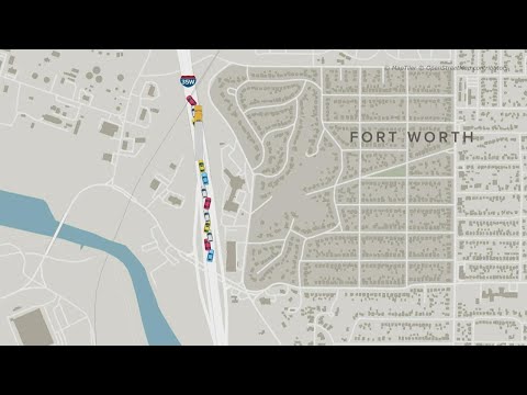 A closer look at how the pileup happened in Fort Worth
