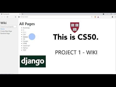 Project 1 Wiki Cs50 Web Programming With Python And Javascript